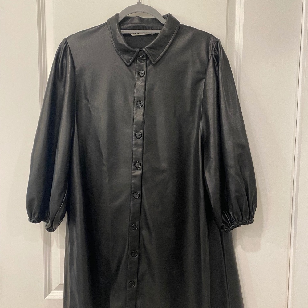 ZARA Faux Leather dress